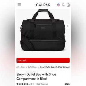 CALPAK Stevyn Duffel Weekender Bag